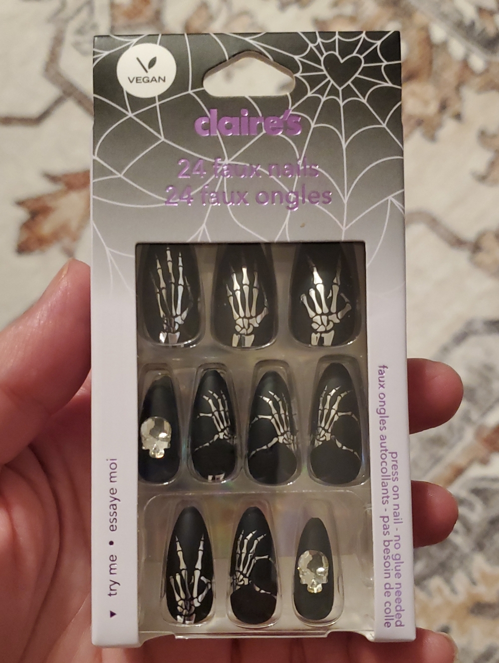 Claire's Limited Edition Halloween Faux Press-On Nails